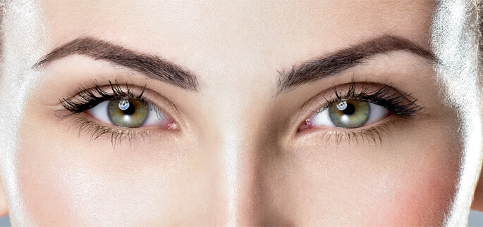 Stock image of female model looking beautiful eyes